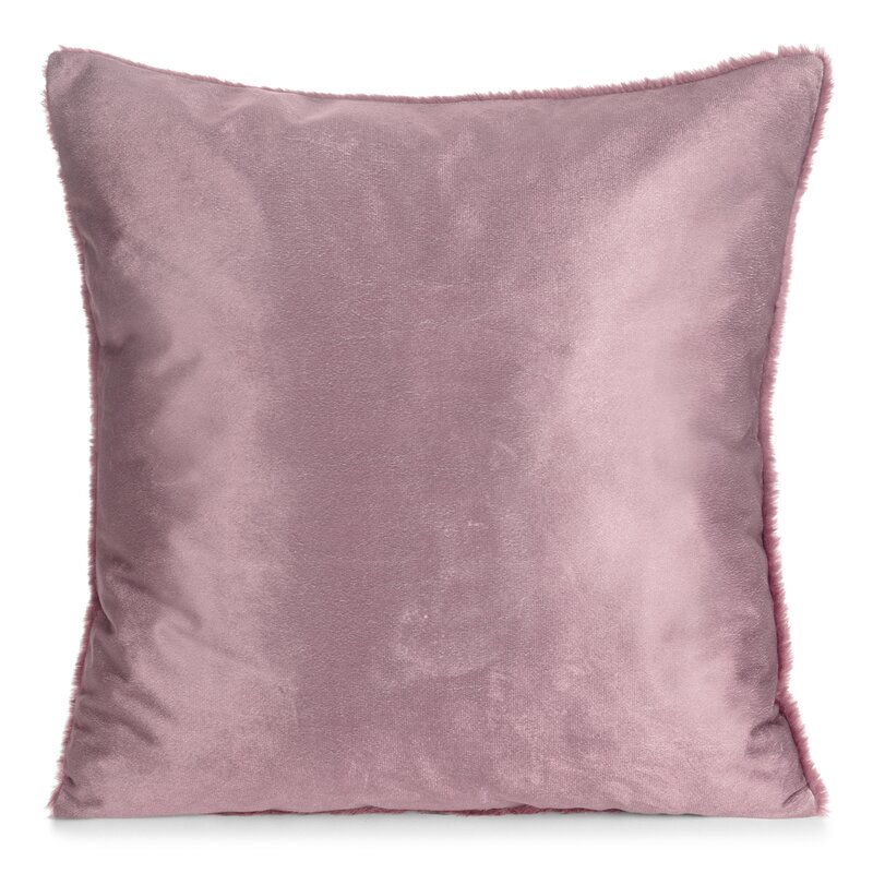 Poszewka futrzana Nina ciemnoróżowa 45 X 45 CM – miękka i puszysta