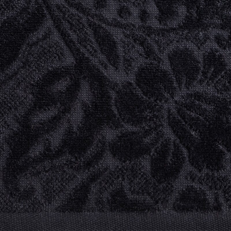 Ręcznik welurowy Aurora czarny 70 X 40 cm – miękki i chłonny
