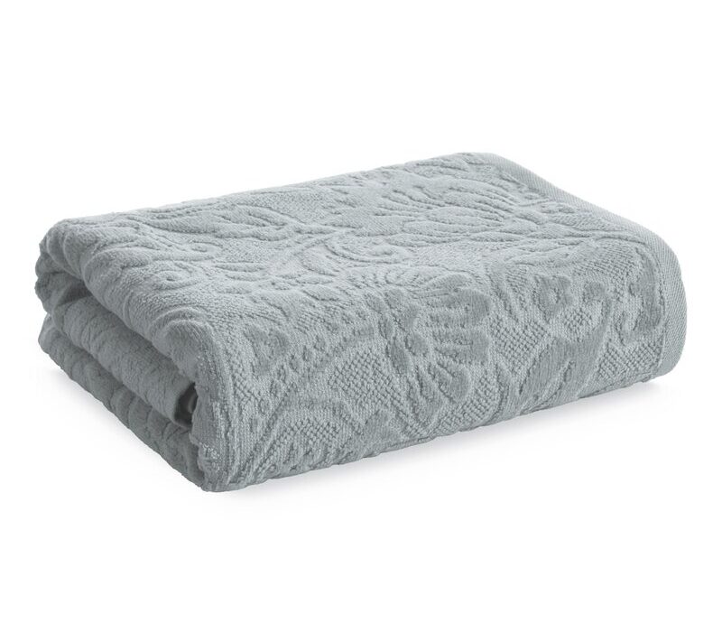 Ręcznik welurowy Aurora srebrny 70 X 140 cm – miękki i chłonny