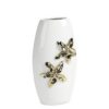 Wazon ceramiczny Alina biały O 18 X 33 cm – na kwiaty i susze