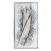Obraz ręcznie malowany 768 biały 32 X 62 X 4 CM – unikalna faktura