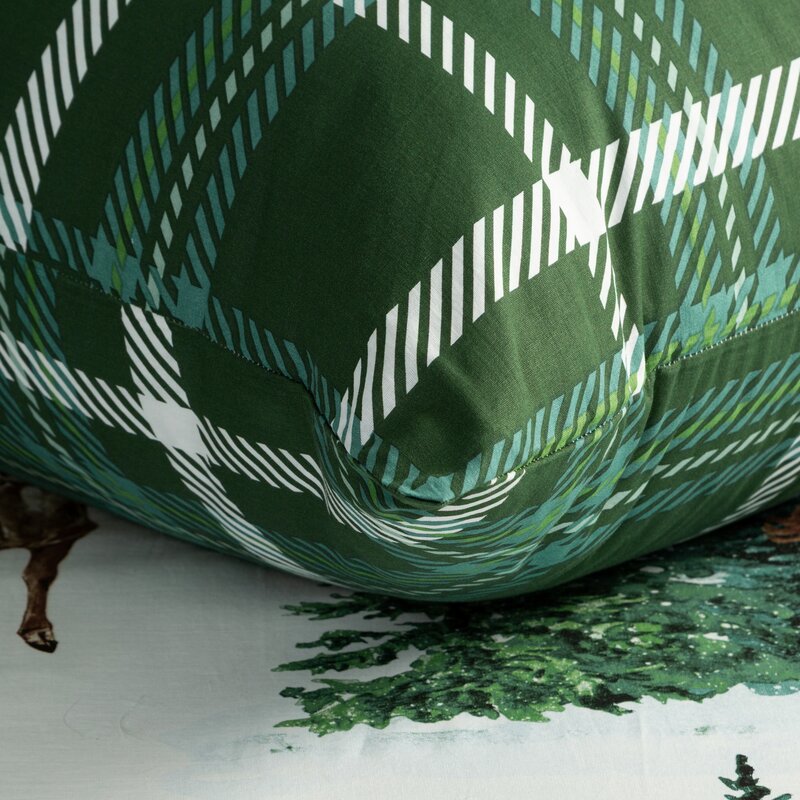 ŚWIĄTECZNY KOMPLET POŚCIELI VERDE 220 X 200 CM BIAŁY