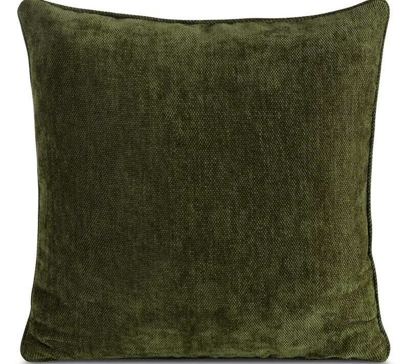 Poszewka dekoracyjna Neska ciemnooliwkowa 45 X 45 CM – przyjemna w dotyku