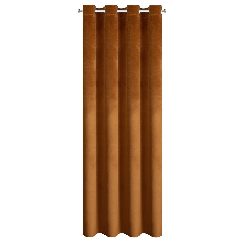 Zasłona gotowa Melanie rudy 140 X 250 CM – zapewnia półmrok