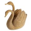 Figurka ceramiczna ELDO złota 12 X 8 X 14 CM – z motywem łabędzi