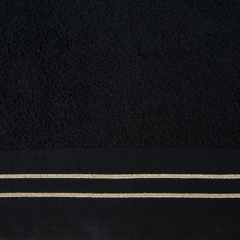 Ręcznik Olivia czarny 30 X 50 CM – 100% bawełna z haftem