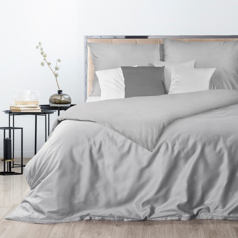 Komplet pościeli Nova3 jasnoszary 180 X 200 cm – miękki i przyjemny w dotyku