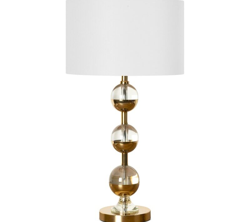 LAMPA ALISON (1) O 36 X 66 CM ZŁOTY
