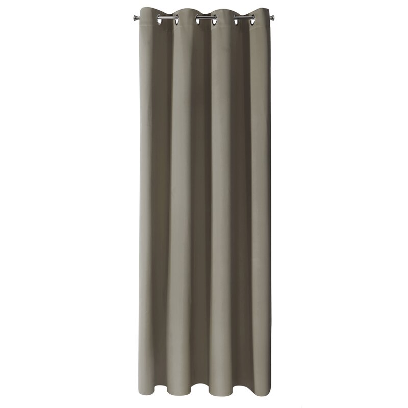 Zasłona gotowa Blackout ciemnobeżowa 135 X 250 cm – pełne zaciemnienie