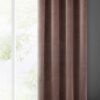 Zasłona gotowa Adelle brązowa 140 X 250 CM – miękka welwetowa