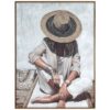 Obraz ręcznie malowany 748 kremowy 75 X 100 X 4 cm – wniesie relaks i elegancję