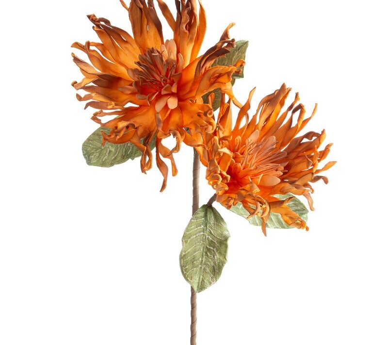 Kwiat dekoracyjny Flore 887 pomarańczowy O 24 X 82 cm – energetyczny akcent