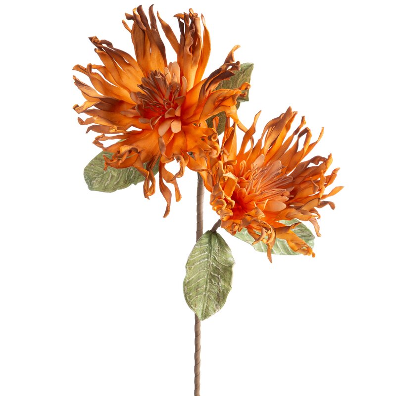 Kwiat dekoracyjny Flore 887 pomarańczowy O 24 X 82 cm – energetyczny akcent