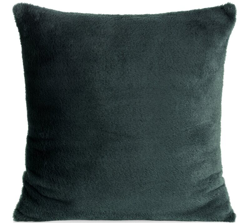 Futrzana poszewka Nina ciemnomiętowa 45 X 45 CM – miękka i komfortowa