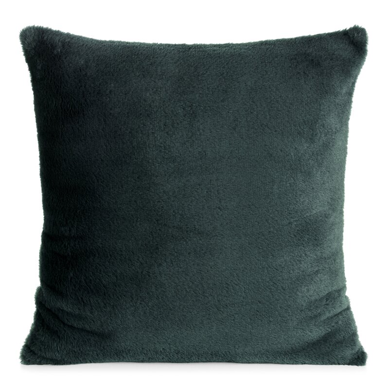 Futrzana poszewka Nina ciemnomiętowa 45 X 45 CM – miękka i komfortowa