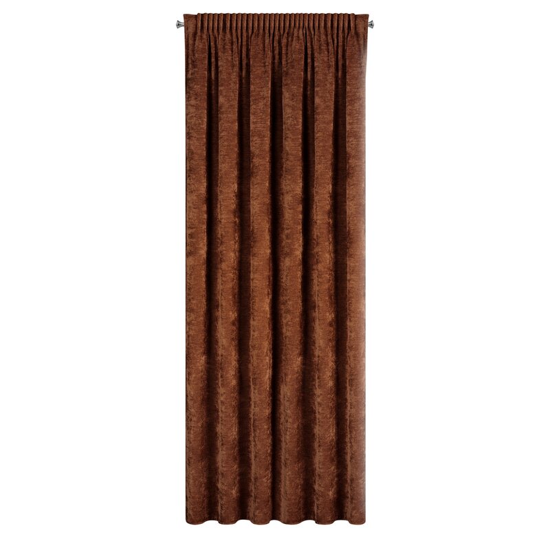 Zasłona gotowa NESKA rudy 140 X 270 cm – gotowa do zawieszenia