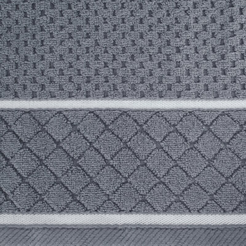 Ręcznik bawełniany Zero Twist Favori stalowy 70 X 140 CM – miękki i chłonny