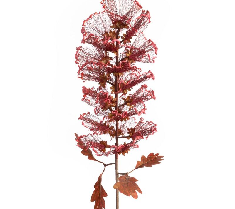 Kwiat dekoracyjny Flore bordowy 13 X 84 CM – do salonu i sypialni
