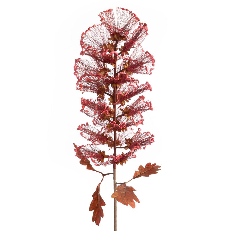 Kwiat dekoracyjny Flore bordowy 13 X 84 CM – do salonu i sypialni