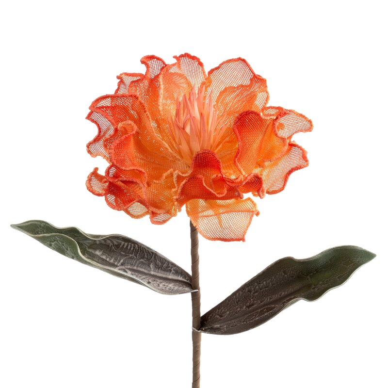 Kwiat dekoracyjny Flore pomarańczowy O 20 x 65 cm – ożywia wnętrze