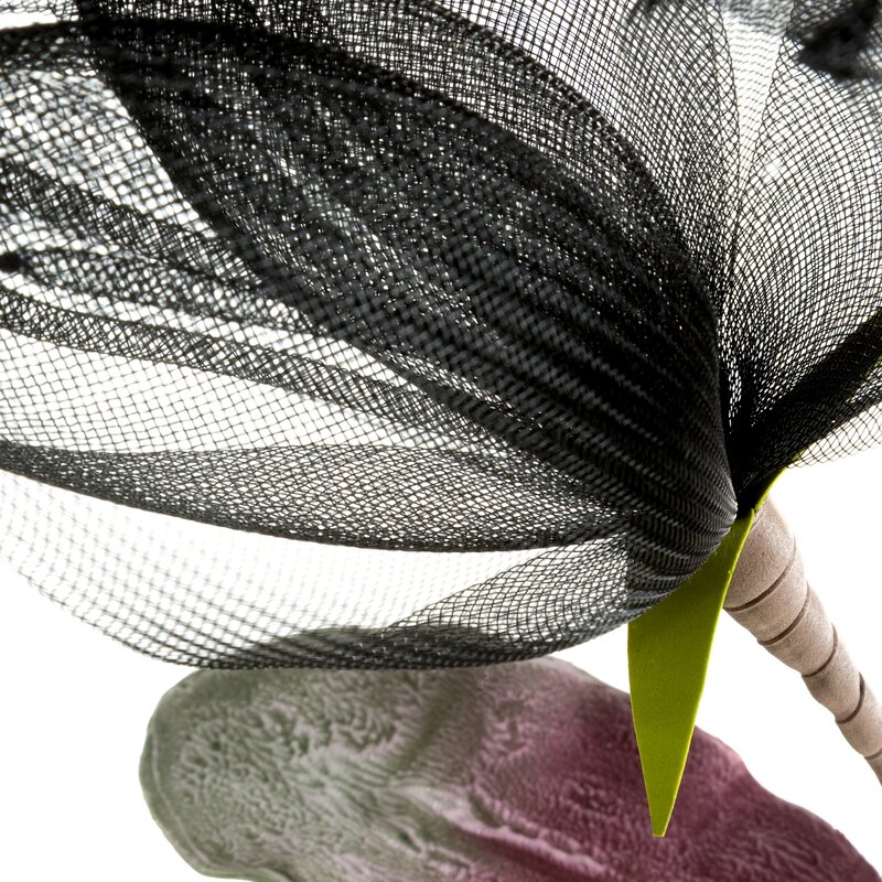 KWIAT ORGANZA 14 100 CM CZARNY