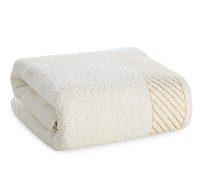 Ręcznik Glam kremowy 70 X 140 CM – miękki i chłonny