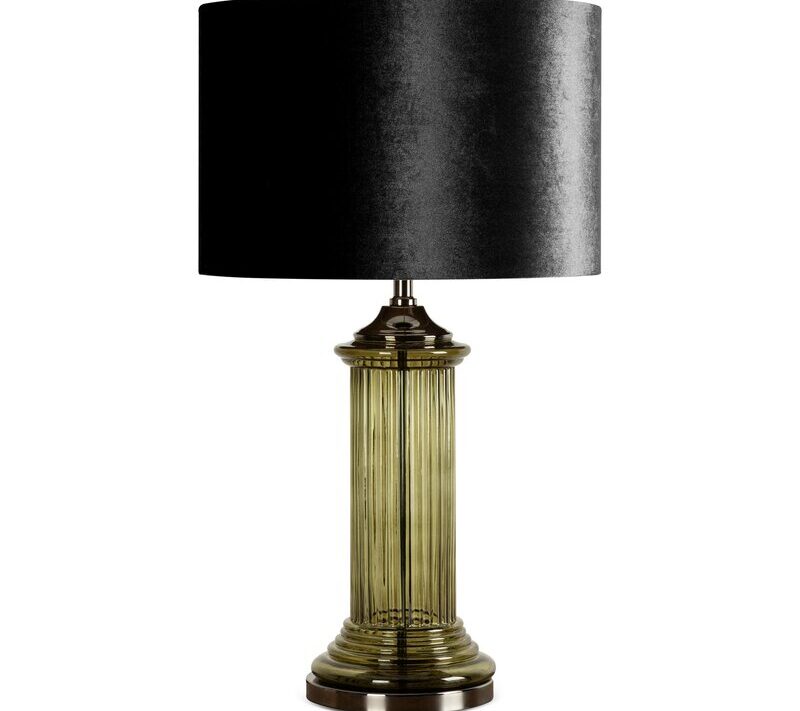 LAMPA NICOLA (02) O 38 X 67 CM BUTELKOWY ZIELONY