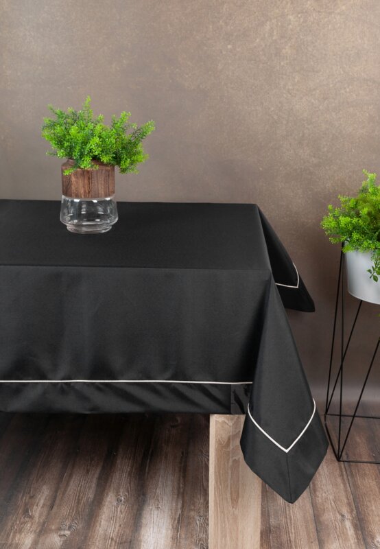 Obrus Madele czarny 140 X 220 CM – idealny na uroczystości