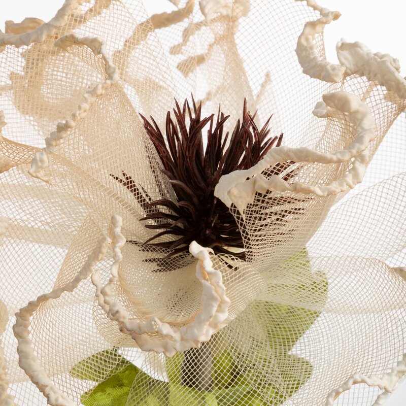 KWIAT ORGANZA 15 O 17 X 58 CM JASNOBEŻOWY