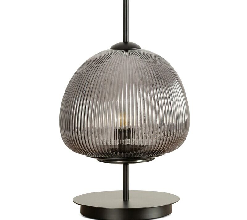 LAMPA RUTH (3) O 26 X 41 CM GRAFITOWY
