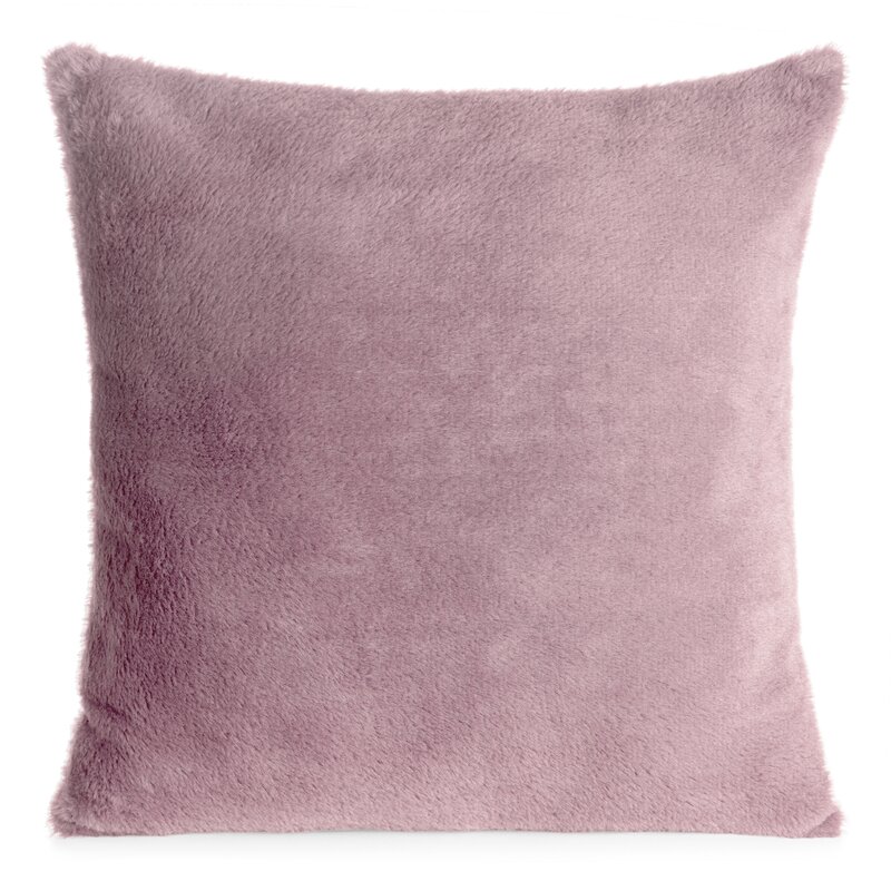 Poszewka futrzana Nina ciemnoróżowa 45 X 45 CM – miękka i puszysta