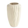 Wazon ceramiczny Angela kremowy O 20 X 31 CM – na kwiaty i ozdoby