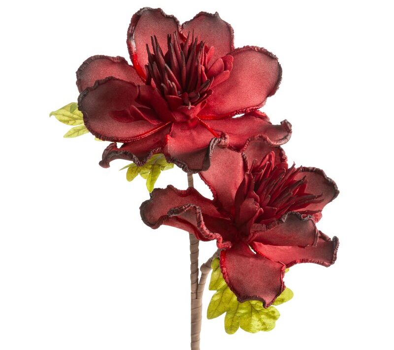 Kwiat dekoracyjny Flore bordowy O 15 x 67 cm – do wazonu i kompozycji