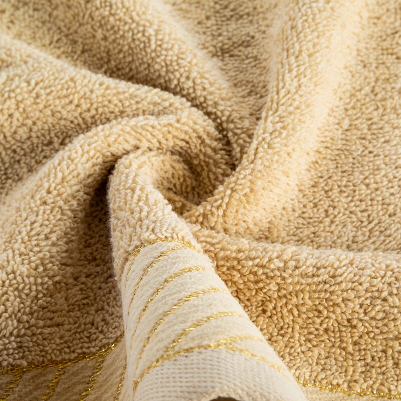 Ręcznik Glam beżowy 50 X 90 CM – miękki i chłonny