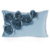 Poszewka Flores 1 rudy 30 X 50 cm – welwetowa z różami