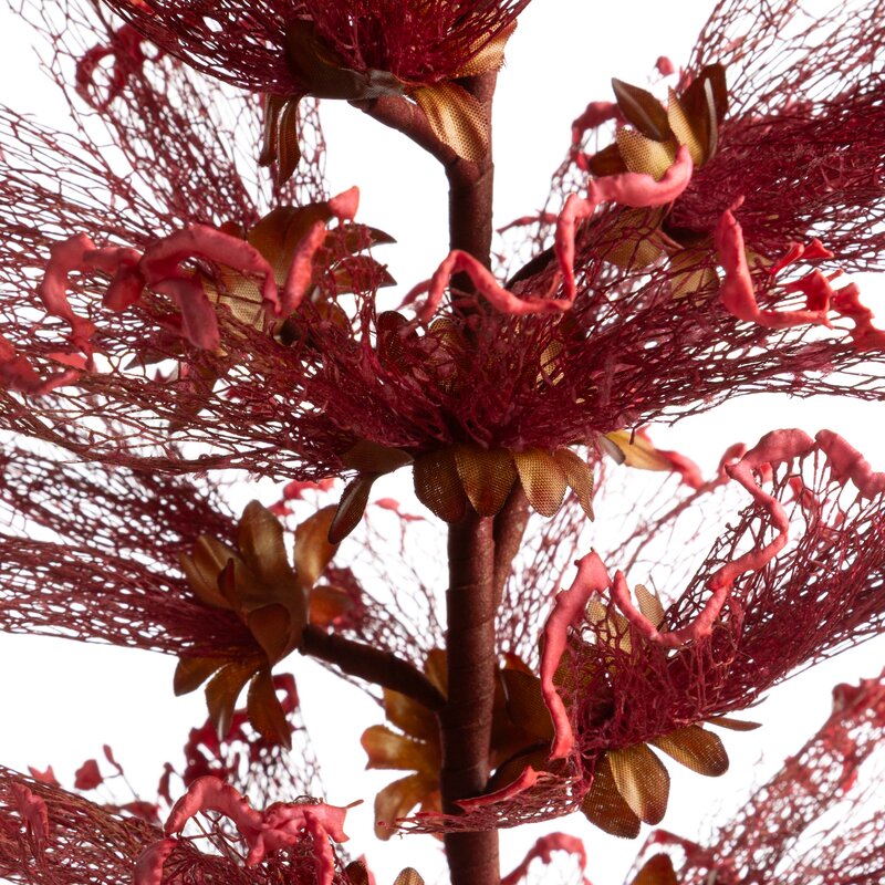 Kwiat dekoracyjny Flore bordowy 13 X 84 CM – do salonu i sypialni