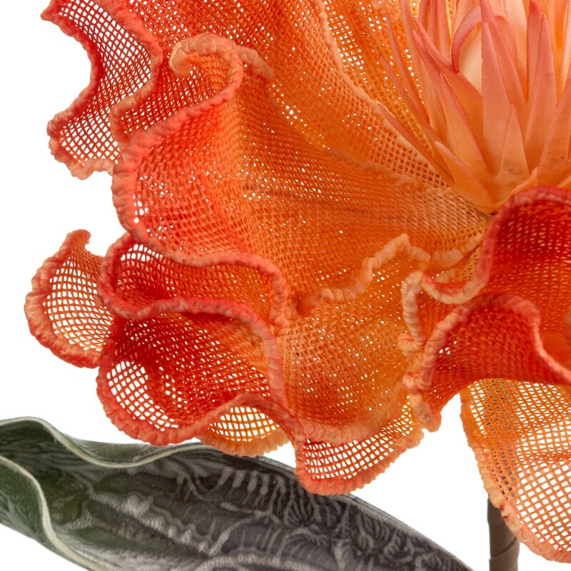 Kwiat dekoracyjny Flore pomarańczowy O 20 x 65 cm – ożywia wnętrze