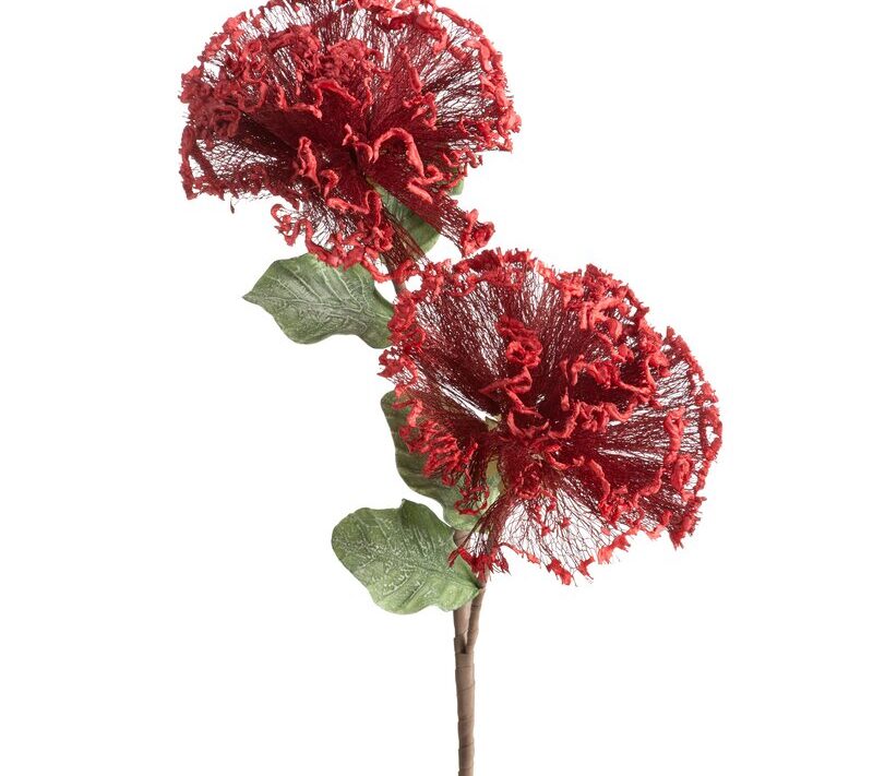 Kwiat dekoracyjny Flore czerwony O 17 X 88 CM – do wazonu i kompozycji