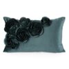 Poszewka Flores 1 rudy 30 X 50 cm – welwetowa z różami