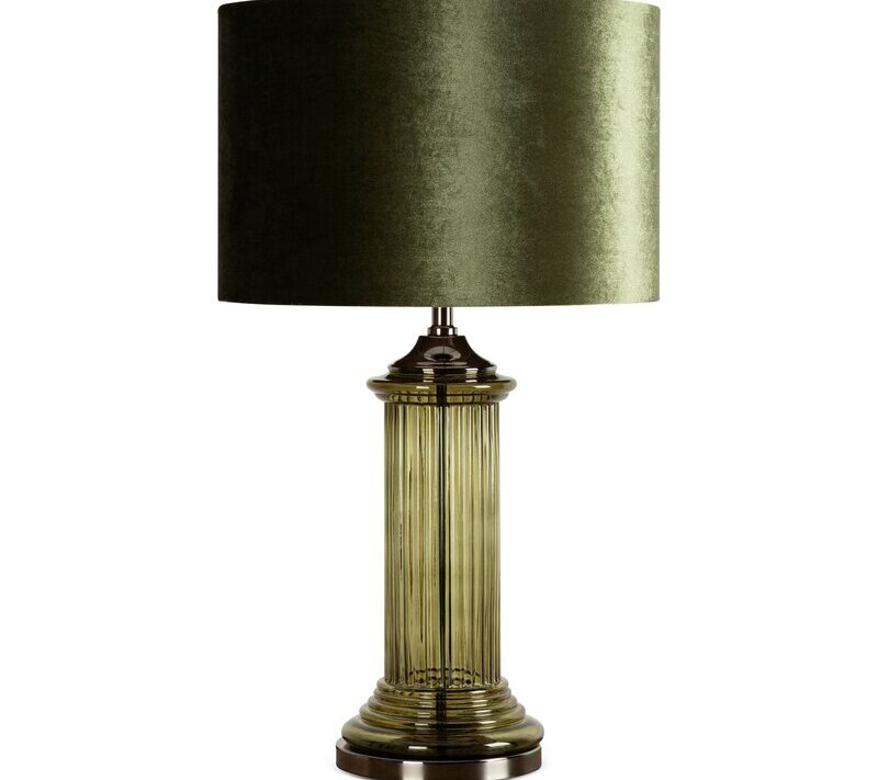 LAMPA NICOLA (01) O 38 X 67 CM BUTELKOWY ZIELONY