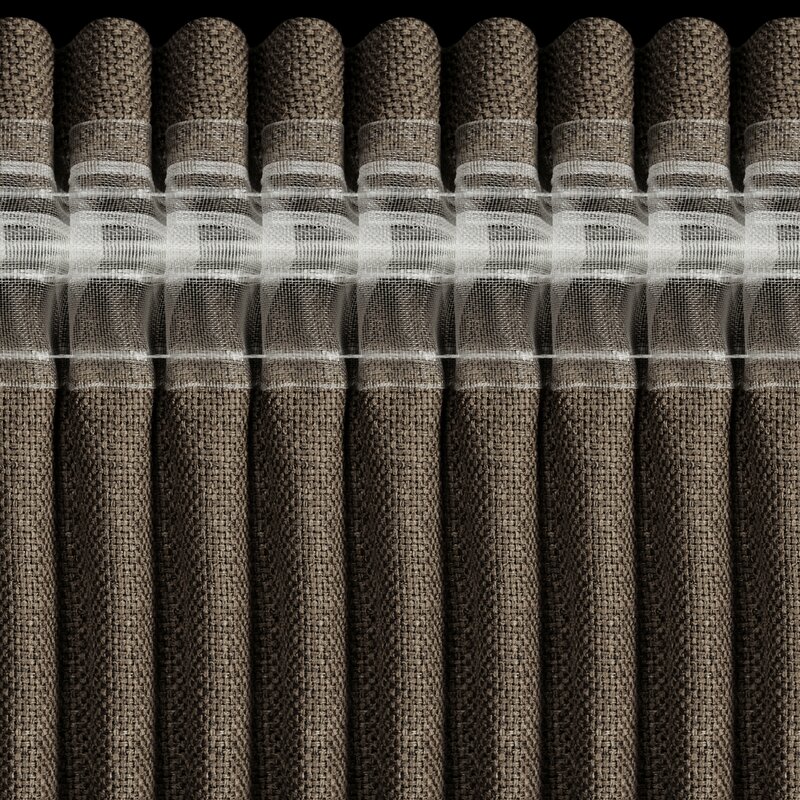 Zasłona gotowa JULA2 brązowa 140 X 270 CM – ociepli wnętrze